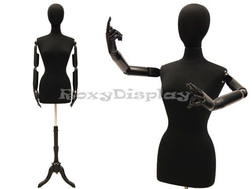 ROXYDISPLAY New Design Female Body Form Size 2-4 with Base BS-02BKX+JF-F2/4W 