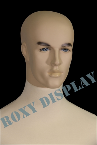 Male full body Poseable Mannequin white jersey covered body form #M01SOFTX-JF 