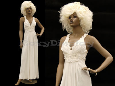Pretty Black Female Fiberglass mannequin Dress Form Display #MD-CCDR4 