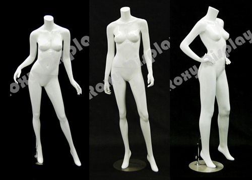 Fiberglass Female mannequin Headless Style Dress Form Display #MD-A6BW2--S 