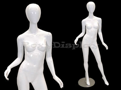 Elegant poses Model: MD-A2W2 MD-A3W2 MD-A4W2 MD-A2-3-4W2 GROUP Matte white color ROXYDISPLAY™ 3 Egg Head Highend Female mannequins 